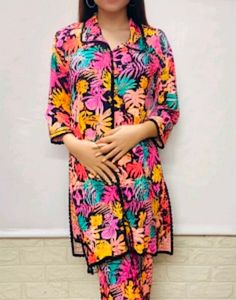 Floral Kurta Set For Small Size Women Fixed Price