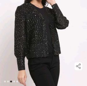 Sparkly Black Cardigan