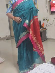 Elegant saree with fall picko not included blouse