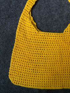 Yellow Crochet Handbag
