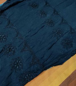 Women Black Cotton Printed Kurti