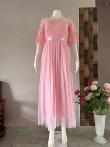Sweet Pink Tulle And Lace Bodice Gown