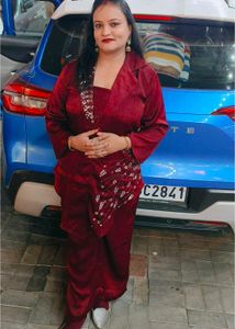 Elegant Maroon Kurta Set