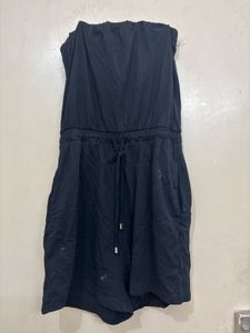 Black Strapless Jumpsuit