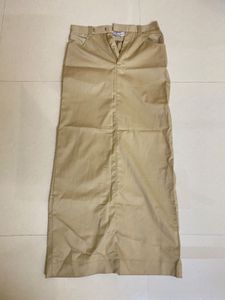 Valtta Khaki Straight Skirt