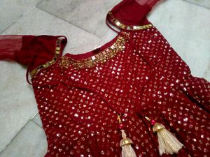 Beautiful Sharara Dress 👗 Dark Brown Colour Same As Shown In The Picture