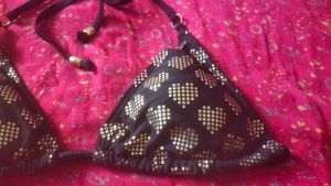 Heart Print Bikini Top✨🖤🔥