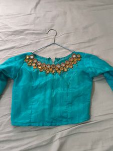 Elegant Turquoise Blouse