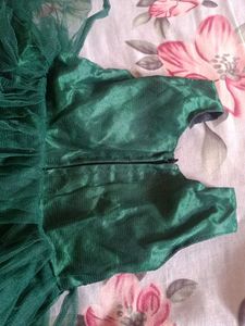 Green Sequin Tulle Dress