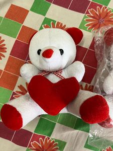 Red And White Cute Little Teddy