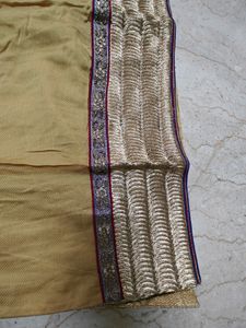 Beige and Blue Zardozi Work Kurta Set
