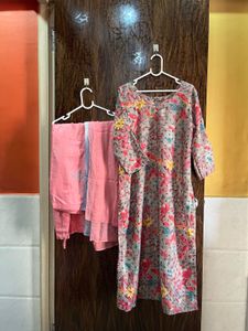 42 bust cotton kurta set for women