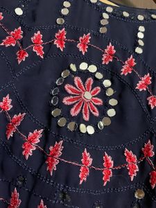 Beautiful Sharara With Orginal Mirror Work 💙🪞