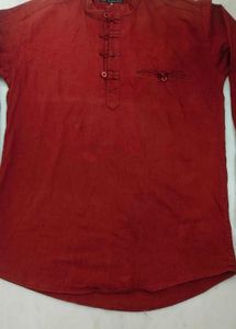 Red Casual Kurta