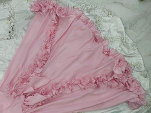 Pink Ruffle Gown