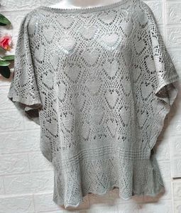 🎁Buy 2 Get 1 Free 🎁Silver Knit Top