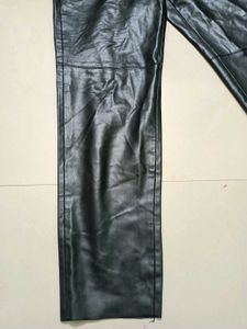Black Faux Leather Pants
