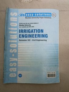 Irrigation Engineering Sem 7
