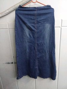 Denim Midi Skirt
