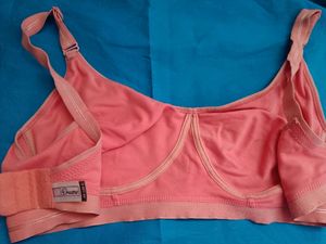 Coral Thick Strap Bra