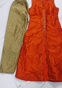 C Cut Kurta With Pent