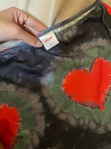 Heart Print Maxi Skirt
