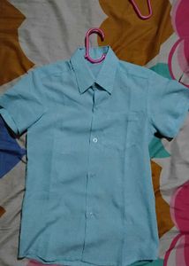 Blue Short Sleeve Shirt Fits Age 10/11