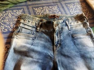 Light Wash Denim Joggers