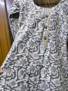 Grey Colour Kurta Set