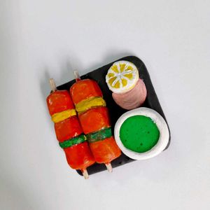 Food Fridge Magnet - Tikka Kabab