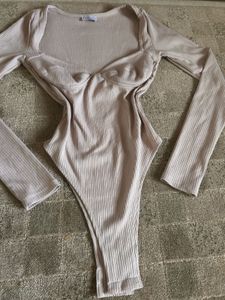 Ribbed Long Sleeve Bodysuit