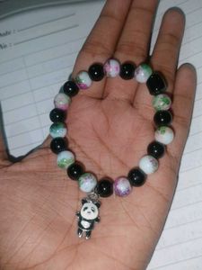 Adorable Beaded Bracelet with Mini Panda Charm 🐼✨