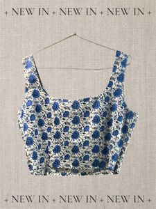Blue And White Floral Coord Set