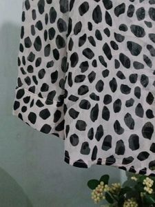 Black And White Chiffon Top