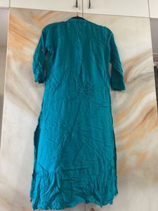Avaasa Kurta Medium(M) Size,  Sea Green/Teal Color