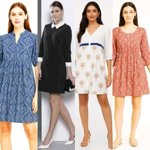 Newly  Knee Length Flare Dresses