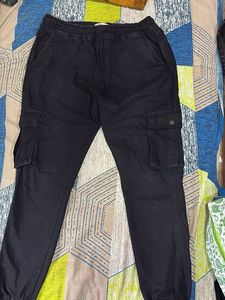 Black Cargo Joggers