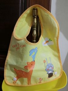 Yellow bib With Container