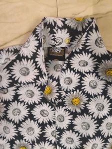 Daisy Print Short Sleeve Shirt