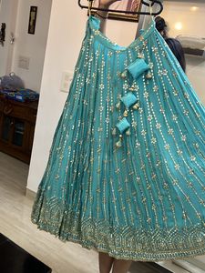 New Lehenga - Firozi Blue Colour Unused