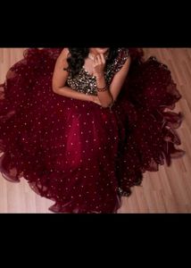 Disgner Maroon Lehenga Choli Set