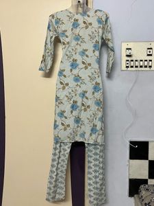 Floral Print Kurti Set