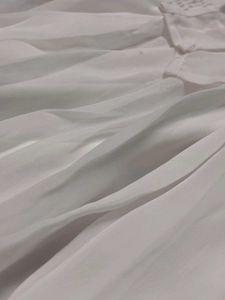 White Sheer Mini Dress