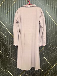 Embroidered Collar Shirt Dress