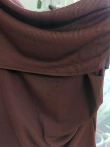 Burgundy Off-Shoulder Top