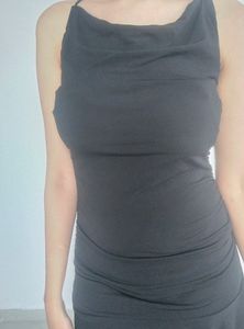 New Party Wear Classy Black Mid Dress... Unused..B