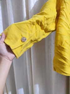 Yellow Quilted Jacket