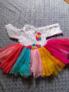 Cute Rainbow Tutu Dress
