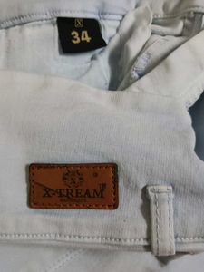 high waist Light Blue Denim Jeans