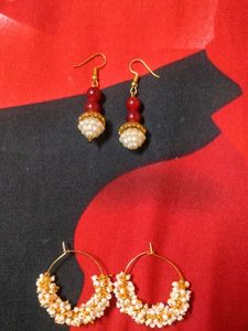 New Handmade Two Earings Party Wear And Casual